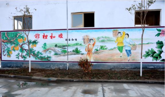 凌云乡镇文化墙 乡风文明焕发新活力